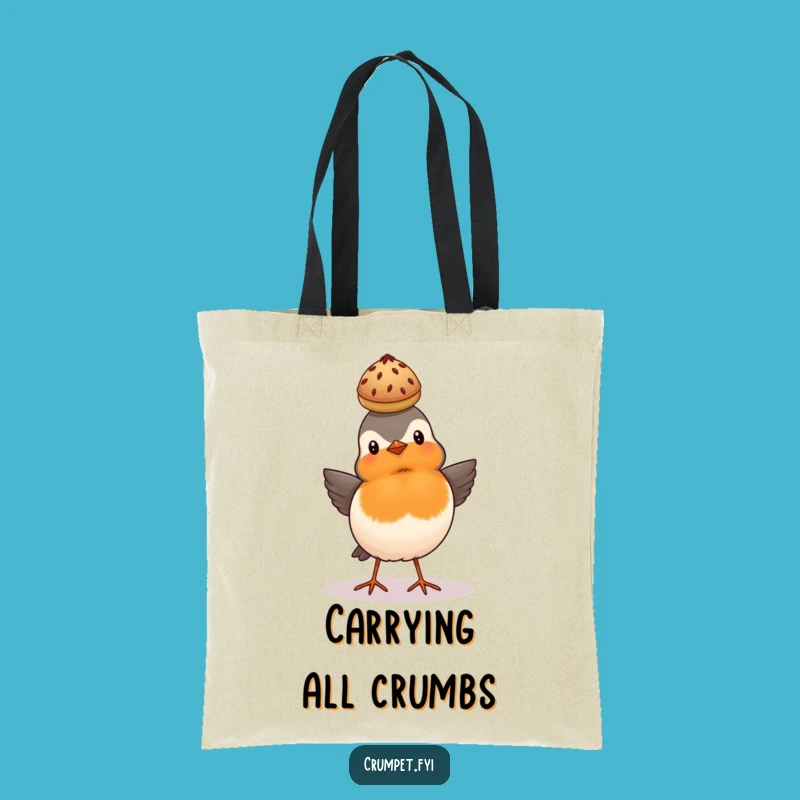 Funny Robin Scone Tote Bag: British Bird Carry-All, Charming Funny Gift